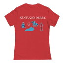 【送料無料】 アンブランデッド レディース Tシャツ トップス Juniors' Kentucky Derby Horizontal Logo Draw Ico...
