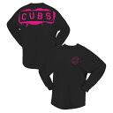【送料無料】 ファナティクス レディース Tシャツ トップス Women's Fanatics Black Chicago Cubs Neon Jersey Long Sleeve T-Shirt Cub Black(4)