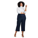 【送料無料】 アベニュー レディース カジュアルパンツ ボトムス Avenue Women's Plus Size Cool Hand Crop Pant Navy(4)