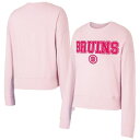 【送料無料】 アンブランデッド レディース Tシャツ トップス Women's Concepts Sport Pink Boston Bruins Tonal ...
