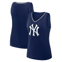 【送料無料】 プロファイル レディース Tシャツ トップス Women's Navy New York Yankees Plus Sized Stellar W...