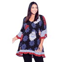 【送料無料】 アベニュー レディース Tシャツ トップス Avenue Women's Plus Size Harper Border Tunic Daybre...
