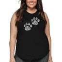 【送料無料】 エルエーポップアート レディース Tシャツ トップス Women's Plus Size Word Art Tank Top - Cat Mom ...