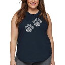 【送料無料】 エルエーポップアート レディース Tシャツ トップス Women's Plus Size Word Art Tank Top - Cat Mom ...