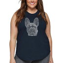 【送料無料】 エルエーポップアート レディース Tシャツ トップス Women's Plus Size Word Art Tank Top - French B...