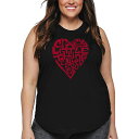【送料無料】 エルエーポップアート レディース Tシャツ トップス Women's Plus Size Word Art Tank Top - Crazy Li...
