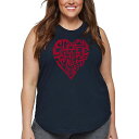 【送料無料】 エルエーポップアート レディース Tシャツ トップス Women's Plus Size Word Art Tank Top - Crazy Li...