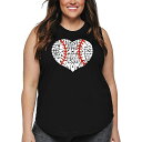 【送料無料】 エルエーポップアート レディース Tシャツ トップス Women's Plus Size Word Art Tank Top - Baseball...