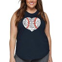 【送料無料】 エルエーポップアート レディース Tシャツ トップス Women's Plus Size Word Art Tank Top - Baseball...