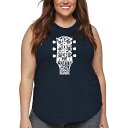 【送料無料】 エルエーポップアート レディース Tシャツ トップス Women's Plus Size Word Art Tank Top - Guitar H...