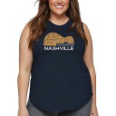 【送料無料】 エルエーポップアート レディース Tシャツ トップス Nashville Guitar - Women's Plus Size Word Art ...