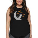 【送料無料】 エルエーポップアート レディース Tシャツ トップス Lunar Bats - Women's Plus Size Word Art Tank T...