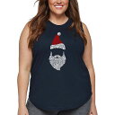 【送料無料】 エルエーポップアート レディース Tシャツ トップス Women's Plus Size Word Art Tank Top - Santa Cl...