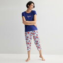 【送料無料】 クロフト&バロー レディース ナイトウェア アンダーウェア Women's Croft & Barrow Mom's Day Sleep Set ...
