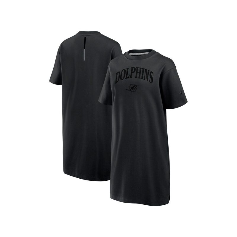 【送料無料】 ファナティクス レディース ワンピース トップス Women's Fanatics Black Miami Dolphins Elements Go Tri-Blend Dress Dol Black