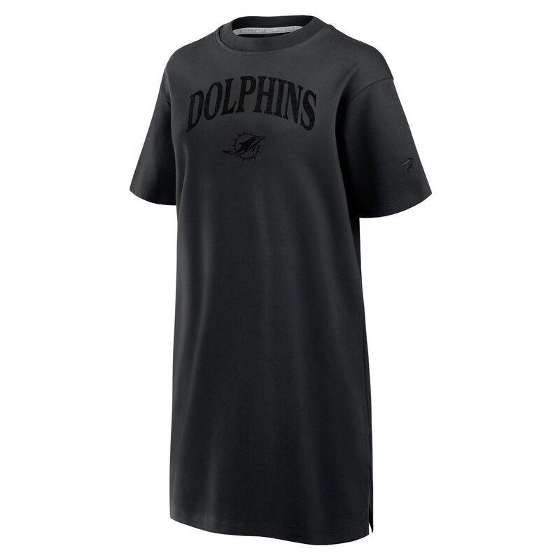 【送料無料】 ファナティクス レディース ワンピース トップス Women's Fanatics Black Miami Dolphins Elements Go Tri-Blend Dress Dol Black