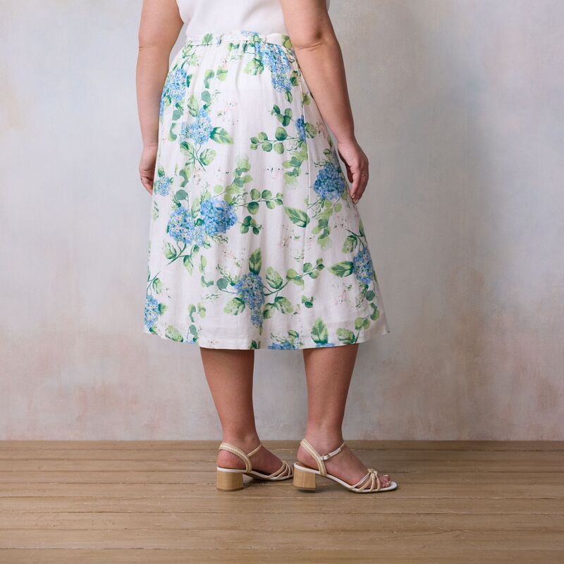 【送料無料】 LC Lauren Conrad レディース スカート ボトムス Plus Size LC Lauren Conrad Self Belt Midi Skirt With Buckle White Cape Blooms