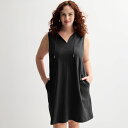 【送料無料】 ソノマ レディース ワンピース トップス Plus Size Sonoma Goods For Life Easy Knit Tank Dress...
