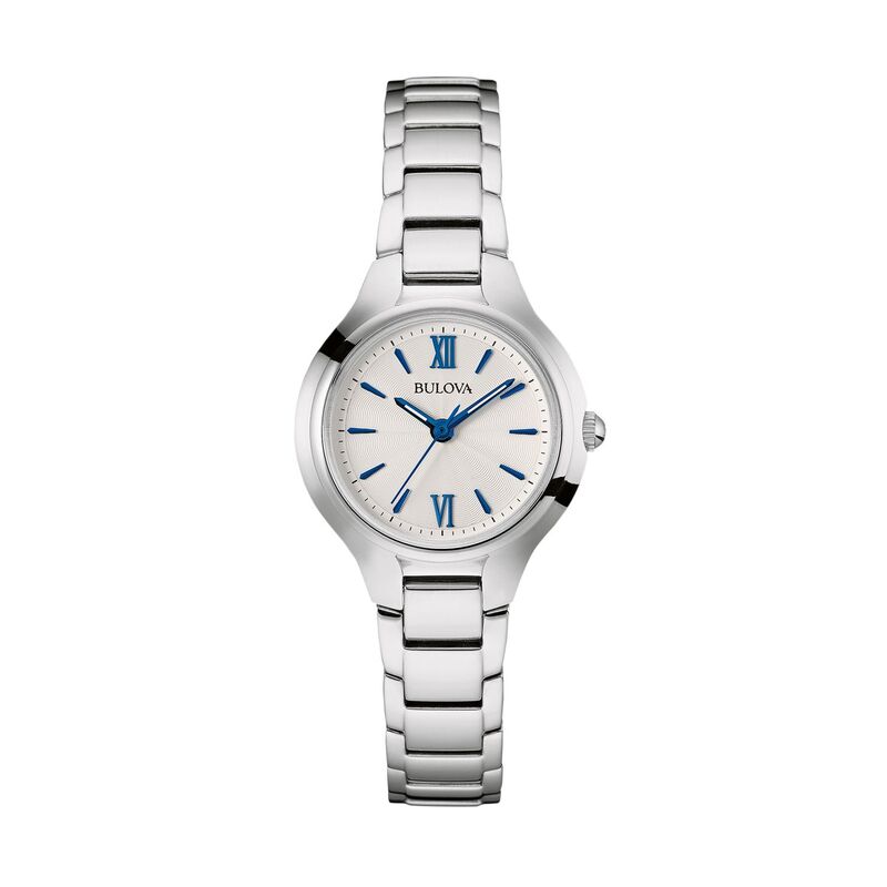 【送料無料】 ブロバ レディース 腕時計 アクセサリー Bulova Women's Stainless Steel Watch - 96L215 Silver Tone