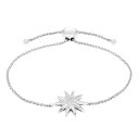 【送料無料】 アンブランデッド レディース ブレスレット・バングル・アンクレット アクセサリー Women's Diamond Starburst 1/10 C...