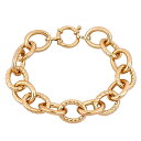 【送料無料】 ステラ グレース レディース ブレスレット・バングル・アンクレット アクセサリー Stella Grace Gold Tone Sterling Silver Oval Link Bracelet Gold Tone(4)