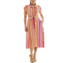 【送料無料】 ニナレオナルド レディース ワンピース トップス Women's Nina Leonard Collared Button Front Dress...