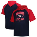 【送料無料】 プロファイル メンズ Tシャツ トップス Men's Profile Navy Cleveland Guardians Big & Tall Short Sleeve Pullover Hoodie Grd Navy