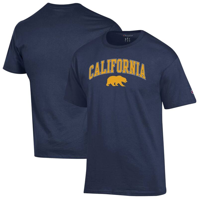 【送料無料】 チャンピオン メンズ Tシャツ トップス Men'sChampion Navy Cal Bears Arch Over Logo T-Shirt Cal Navy