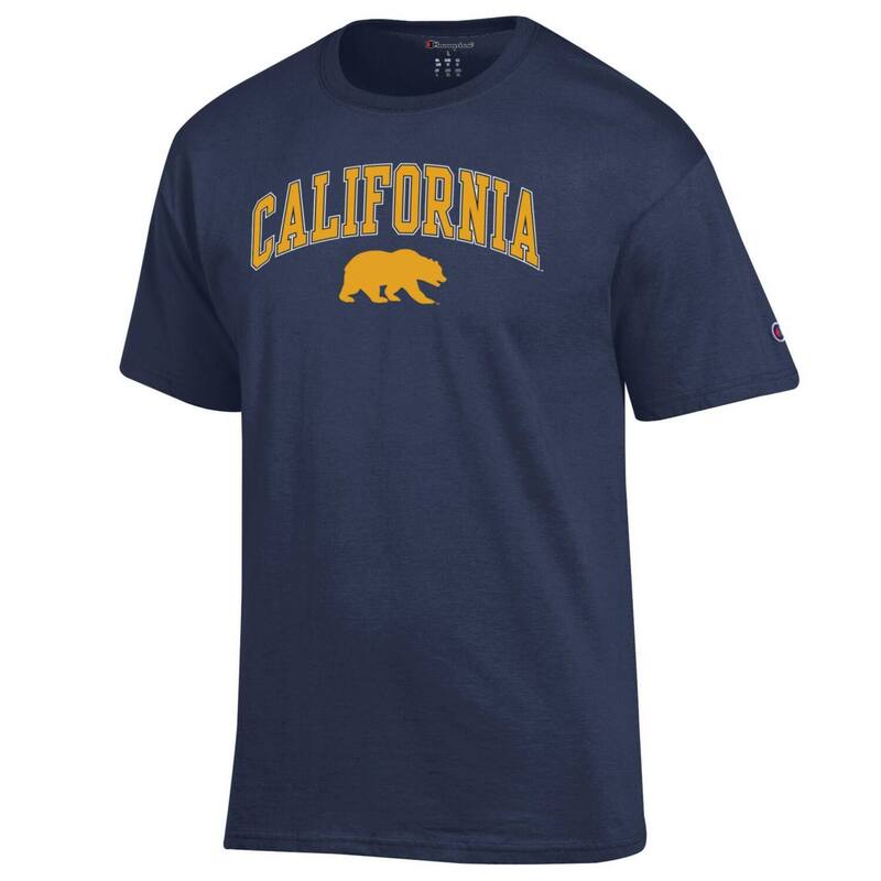 【送料無料】 チャンピオン メンズ Tシャツ トップス Men'sChampion Navy Cal Bears Arch Over Logo T-Shirt Cal Navy