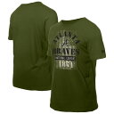 【送料無料】 ニューエラ メンズ Tシャツ トップス Men'sNew Era Green Atlanta Braves Armed Forces T-Shirt Brv Green(4)