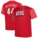 【送料無料】 プロファイル メンズ Tシャツ トップス Men'sProfile Elly De La Cruz Red Cincinnati Reds Big & Tall Name & Number T-Shirt Red Red