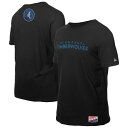 【送料無料】 ニューエラ メンズ Tシャツ トップス Men'sNew Era Black Minnesota Timberwolves Premium Wordmark T-Shirt Mtw Black(4)
