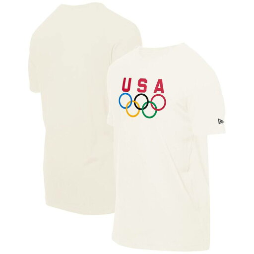 【送料無料】 ニューエラ メンズ Tシャツ トップス Men'sNew Era Cream Team USA 5 Rings Chrome T-Shirt Usa Beige 【送料無料】 ニューエラ メンズ Tシャツ トップス Men'sNew Era Cream Team USA 5 Rings Chrome T-Shirt Usa Beige