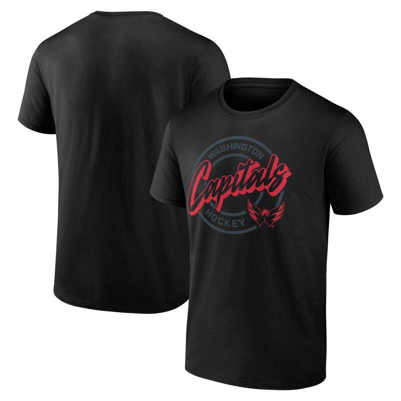 ̵ ֥ǥå  T ȥåץ Men's Black Washington Capitals Color Bl...