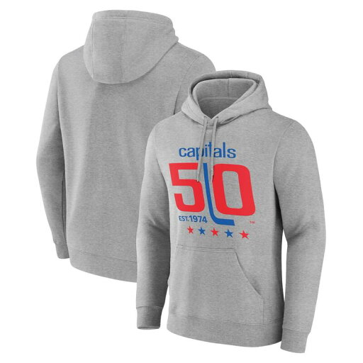 【送料無料】 アンブランデッド メンズ Tシャツ トップス Men's Gray Washington Capitals 50th Anniversary Pullover Hoodie Cap Grey 【送料無料】 アンブランデッド メンズ Tシャツ トップス Men's Gray Washington Capitals 50th Anniversary Pullover Hoodie Cap Grey