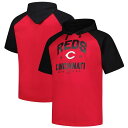 【送料無料】 プロファイル メンズ Tシャツ トップス Men's Profile Red Cincinnati Reds Big & Tall Short Sleeve Pullover Hoodie Red Red