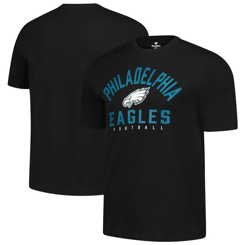 ̵ եʥƥ  T ȥåץ Men'sFanatics Black Philadelphia Eagles T...