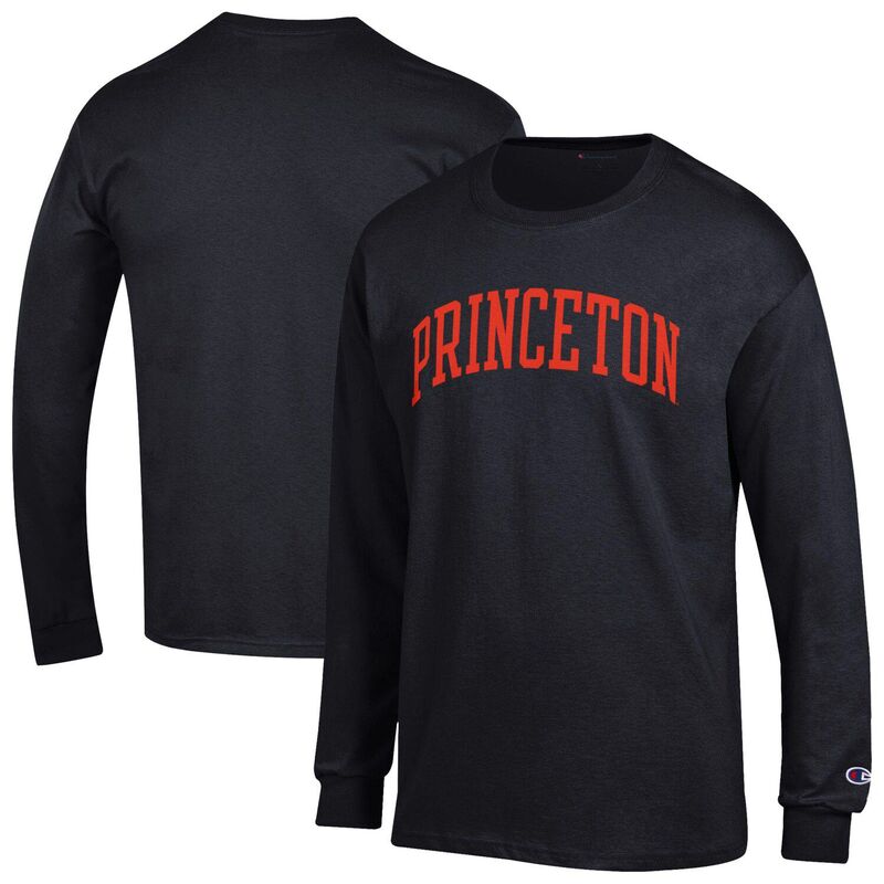 ̵ ԥ  T ȥåץ Men's Champion Black Princeton Tigers Basi...
