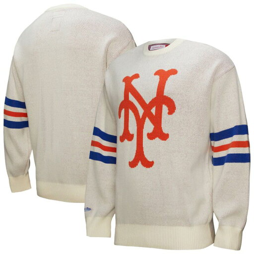 【送料無料】 ミッチェル&ネス メンズ ニット・セーター アウター Men's Mitchell & Ness Cream New York Mets Retro Pullover Sweater Met Beige 【送料無料】 ミッチェル&ネス メンズ ニット・セーター アウター Men's Mitchell & Ness Cream New York Mets Retro Pullover Sweater Met Beige