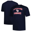 【送料無料】 プロファイル メンズ Tシャツ トップス Men's Profile Navy Cleveland Guardians Big & Tall Heart & Soul T-Shirt Grd Navy