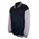【送料無料】 プロファイル メンズ ジャケット・ブルゾン アウター Men'sProfile Black Boston Red Sox Full-Snap Varsity Jacket Rsx Black