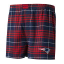 【送料無料】 アンブランデッド メンズ ボクサーパンツ アンダーウェア Men's Concepts Sport Navy/Red New England Pa...