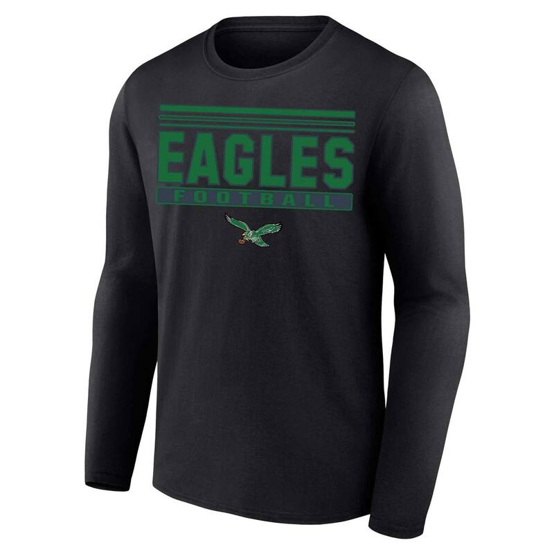 ̵ եʥƥ  T ȥåץ Men's Fanatics Black Philadelphia Eagles ...