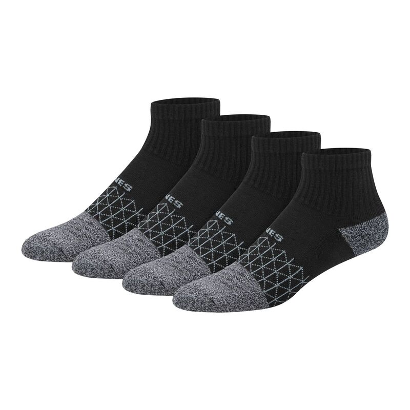 ヘインズ メンズ アンダーウェア 靴下 アンクル Men's Hanes Ultimate 4-pk. Absolute Active Ankle Socks Black ブラック