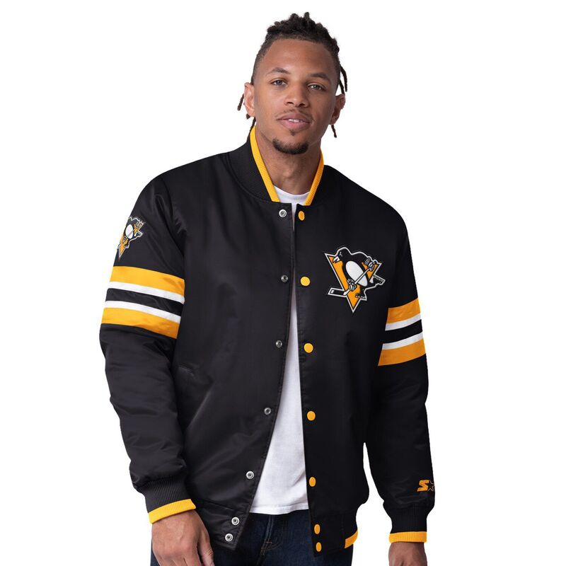 ̵   㥱åȡ֥륾  Men's Starter Black Pittsburgh Pengui...