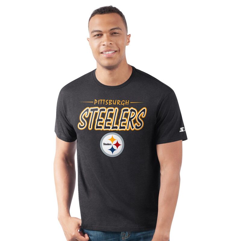 ̵   T ȥåץ Men's Starter Black Pittsburgh Steelers Pri...