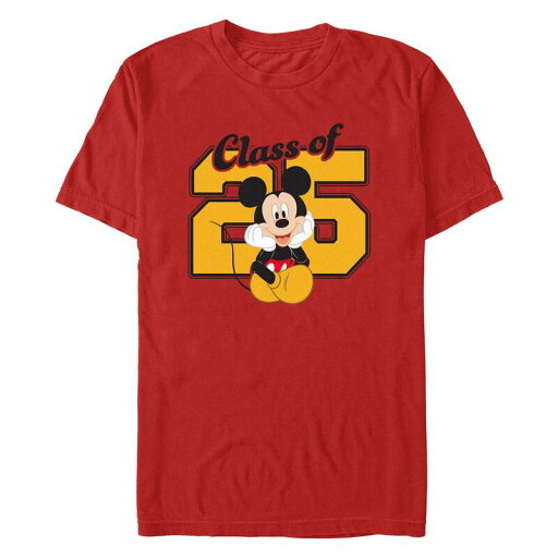 【送料無料】 ディズニー メンズ Tシャツ トップス Disney's Mickey Mouse Class Of '25 Men's Graphic Tee Red 【送料無料】 ディズニー メンズ Tシャツ トップス Disney's Mickey Mouse Class Of '25 Men's Graphic Tee Red