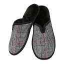 【送料無料】 メモイ メンズ サンダル シューズ Men's Glen Plaid Plush Slippers Black
