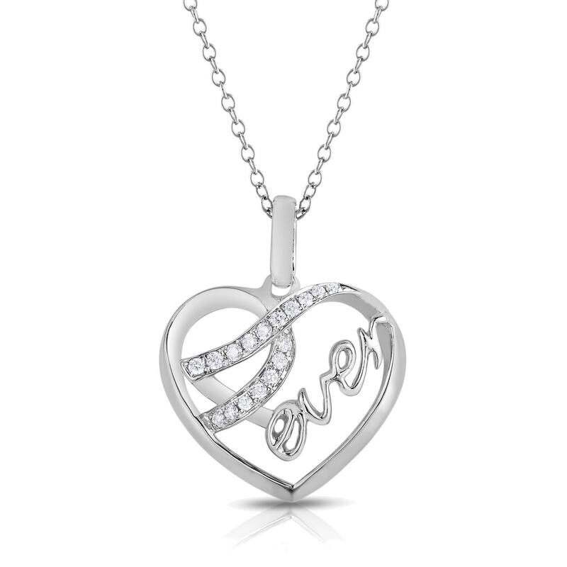 アンブランデッド レディース アクセサリー ネックレス・チョーカー・ペンダントトップ レース Unbranded Sterling Silver Diamond Acc..