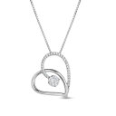 【送料無料】 アンブランデッド レディース ネックレス・チョーカー・ペンダントトップ アクセサリー 14k White Gold 1/4 Carat T.W. ...
